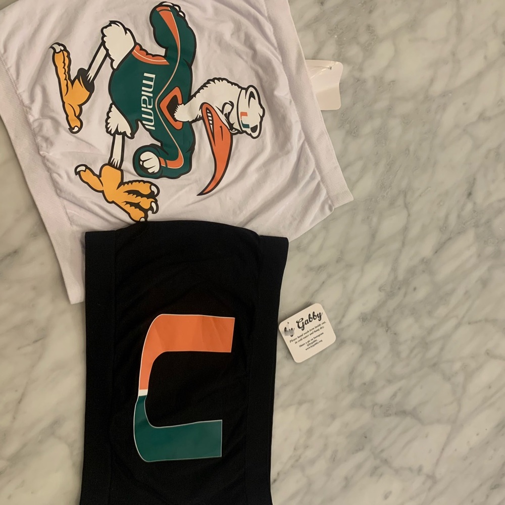 University of Miami NWT tube tops